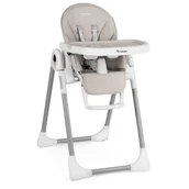 Akcesoria do karmienia - Krzesełko do karmienia ze stolikiem, leżaczek Belo szare - miniaturka - grafika 1
