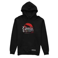 Odzież do sportów motorowych - Czarna bluza z kapturem NISSAN SKYLINE R34 GODZILLA-M - miniaturka - grafika 1