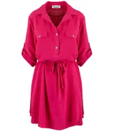 Sukienki - Sukienka szmizjerka basic tunika midi plus size MARIBEL-50 - miniaturka - grafika 1