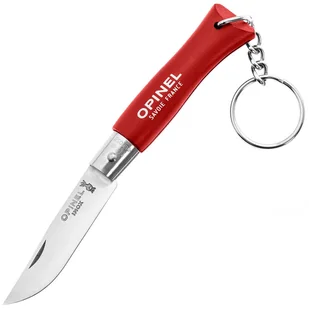 Nóż składany Opinel No.4 Colorama Inox Brelok - Red - Noże - miniaturka - grafika 1