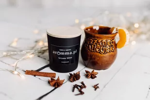 Świeca Sojowa 100% Grzane Wino 180 Ml Z Wieczkiem - Aromma - Świece Świeca Sojowa 100% Grzane Wino 180 Ml Z Wieczkiem - Aromma - Świece - miniaturka - grafika 1