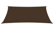 Parasole ogrodowe - Brązowy prostokątny żagiel cieniujący do ogrodu K6-F34 - miniaturka - grafika 1