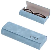 Akcesoria do okularów - Etui okularowe na magnes ET-122C niebieskie - miniaturka - grafika 1