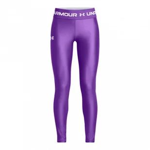 Dziewczęce legginsy treningowe Under Armour HeatGear Armour Leggings - fioletowe - Legginsy - miniaturka - grafika 1