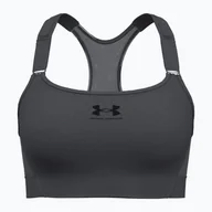 Bielizna sportowa damska - Biustonosz treningowy Under Armour HeatGear Armour High castlerock/black | WYSYŁKA W 24H | 30 DNI NA ZWROT - miniaturka - grafika 1