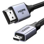 Kable - Kabel micro HDMI - HDMI 8K UGREEN HD164 1m - miniaturka - grafika 1