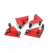 Wózki magazynowe - Platformy transportowe narożne, zestaw 4 szt., nośność 600 kg - miniaturka - grafika 1