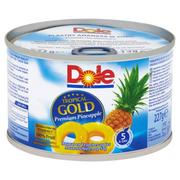 Owoce w puszkach i słoikach - Dole Tropical Gold Plastry ananasa w soku 227 g - miniaturka - grafika 1