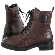 Botki damskie - Botki Brązowe K7180-02/00-7 (MA1442-b) Maciejka - miniaturka - grafika 1