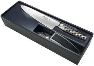 Global Zestaw Nóż Szefa (G-2) + Ostrzałka MinoSharp G-2220GB - Noże kuchenne - miniaturka - grafika 3