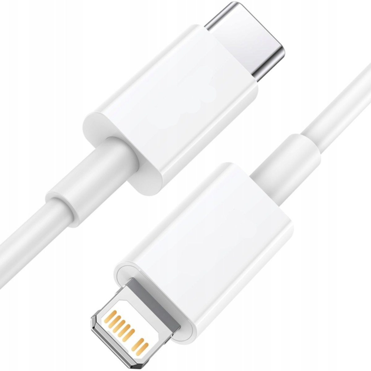 Kabel Lightning - Usb-C Iphone Szybkie Ładowanie Mocny Przewód Typ-C Biały