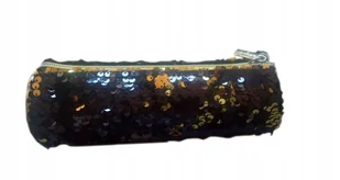 Pojemna Kosmetyczka Saszetka Piórnik Damska Cekiny - Kosmetyczki, organizery i kuferki - miniaturka - grafika 1