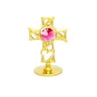 Figurki dekoracyjne - Crystocraft, miniaturka-figurka pozłacana Swarovski/KRZYŻ - miniaturka - grafika 1