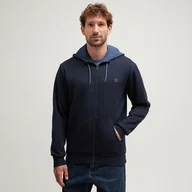 Bluzy męskie - TIMBERLAND BLUZA ROZPINANA Z KAPTUREM OYSTER RIVER CHEST LOG - Timberland - miniaturka - grafika 1