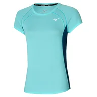 Koszulki i topy damskie - Koszulka damska Mizuno  DryAeroFlow Tee Angel Blue XS - miniaturka - grafika 1
