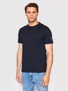 Koszulki męskie - Tommy Hilfiger T-Shirt MW0MW22125 Granatowy Regular Fit - grafika 1