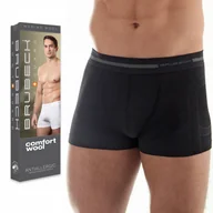 Majtki męskie - BRUBECK BX10430 bokserki męskie WEŁNIANE - XXL - miniaturka - grafika 1