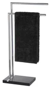 Wieszaki łazienkowe - Wenko Stojak na ręczniki Noble Black, 2 ramienny, 45,5x82x20 cm - miniaturka - grafika 1