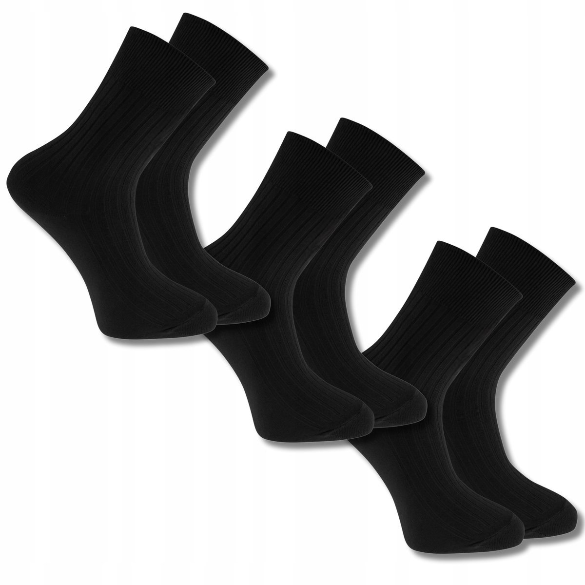 SKARPETY 100% BAWEŁNIANE BEZUCISKOWE NIEUCISKOWE ZDROWOTNE 3PAK MORAJ 45-47