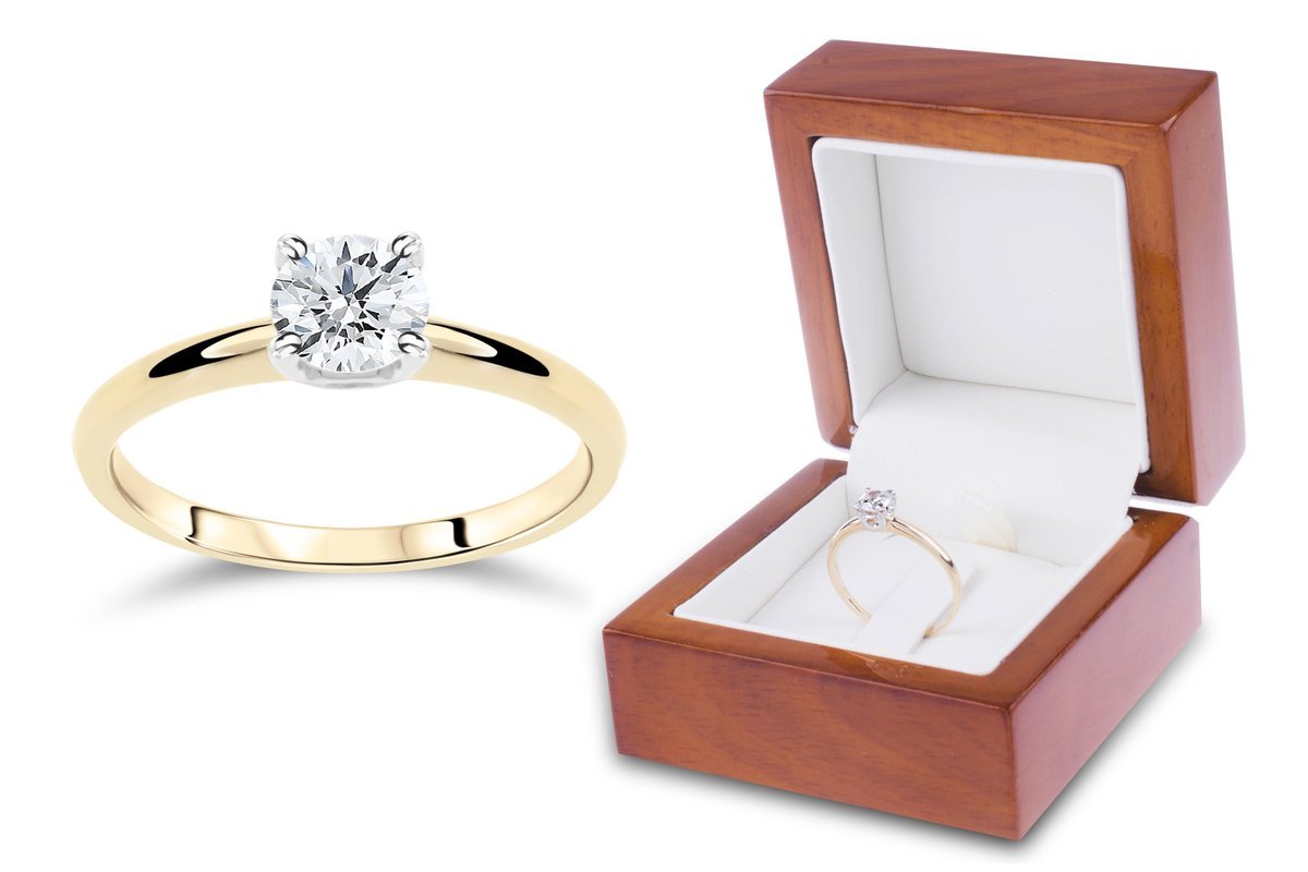 ZŁOTY PIERŚCIONEK ZŁOTO ZARĘCZYNOWY 333 Rozmiar 7