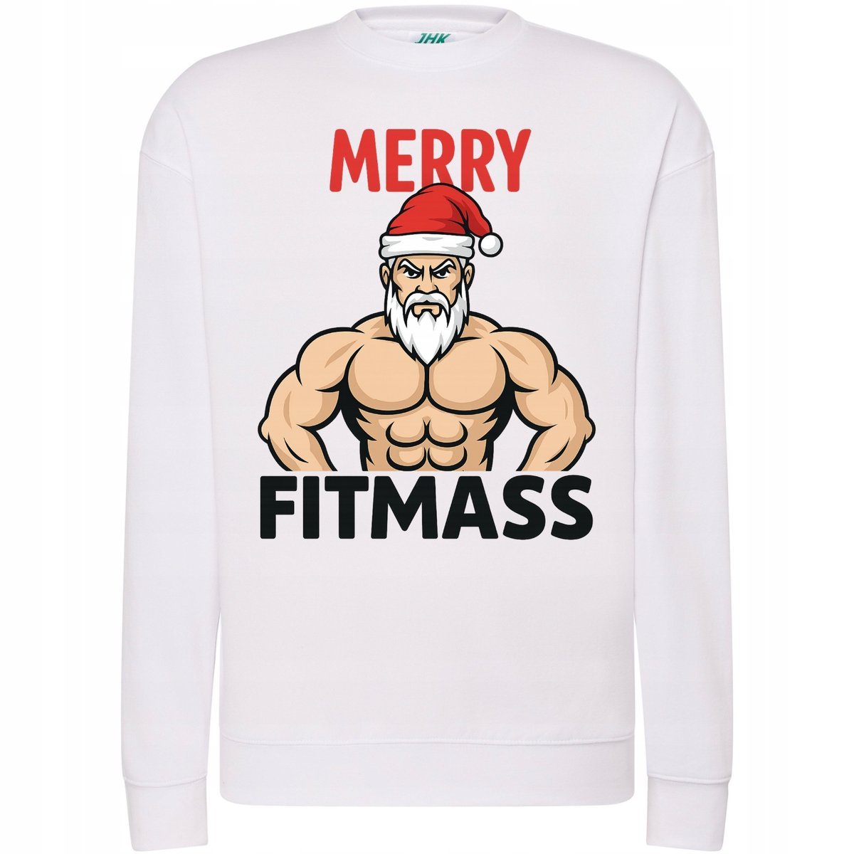 BLUZA ŚWIĄTECZNA ZABAWNA MERRY FITMASS SIŁOWNIA PREZENT DLA TRENUJĄCYCH M