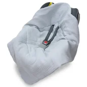 Koce i narzuty dla dzieci - Kocyk Do Fotelika Nosidełka Muślinowy Premium - miniaturka - grafika 1