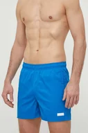 Stroje kąpielowe - Calvin Klein szorty kąpielowe kolor niebieski - miniaturka - grafika 1