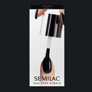 Semilac Semilac One Step Hybrid lakier hybrydowy 5ml S190 The Black - Lakiery hybrydowe - miniaturka - grafika 1