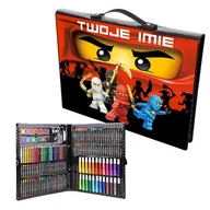 Klocki - Zestaw Do Malowania 168 SZTUK Walizka LEGO NINJAGO *TWOJE IMIĘ* Wzory - miniaturka - grafika 1