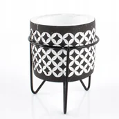 Świeczniki - Ceramiczny świecznik doniczka 10 cm ozdoba domu sukulenty kwiaty świeca - miniaturka - grafika 1