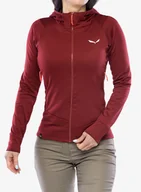 Bluzy sportowe męskie - Polar damski Salewa Puez PL HD Jacket - syrah - miniaturka - grafika 1