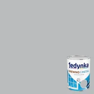 Farby do metalu - Jedynka DO DREWNA I METALU, połysk, popielata 5l. - miniaturka - grafika 1