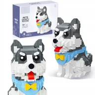 Klocki - Klocki konstrukcyjne mini budowlane cegiełki model figurka DIY pies 796el - miniaturka - grafika 1