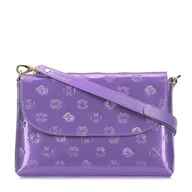 Torebki damskie - Damska listonoszka z metalicznej skóry lakierowanej mała - miniaturka - grafika 1