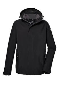 killtec Męska kurtka funkcyjna/kurtka outdoorowa z odpinanym kapturem KOS 87 MN JCKT_XENIOS, czarna, 4XL, 43281-000 - Kurtki męskie - miniaturka - grafika 1