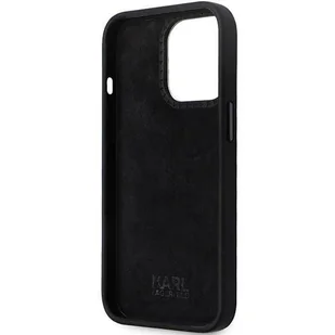 Etui Karl Lagerfeld KLHCP13XSMHCNPK na iPhone 13 Pro Max 6.7" - czarne Silicone C Metal Pin - Etui i futerały do telefonów - miniaturka - grafika 7