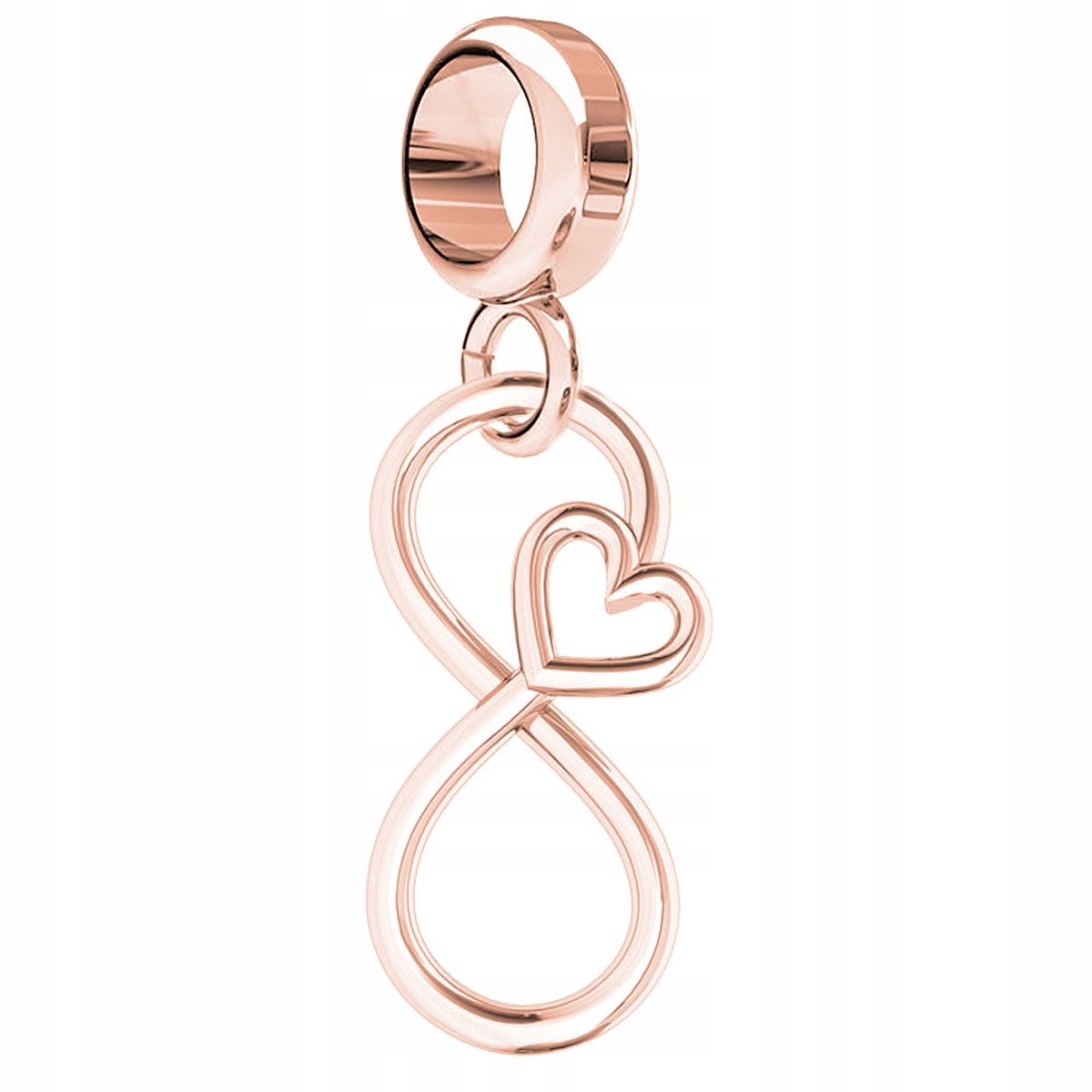 Charms Nieskończoność różowe złoto srebro