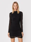 Sukienki - Glamorous Sukienka koktajlowa TM0609 Czarny Slim Fit - miniaturka - grafika 1