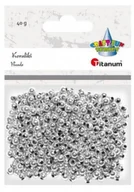 Prace ręczne dla dzieci - Titanum Koraliki 40 g srebrne - miniaturka - grafika 1