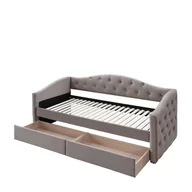 Łóżka dla dzieci i młodzieży - Aloha 90 Beżowy Halmar Łóżko Tapicerowane Halmar - miniaturka - grafika 1