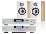 Zestawy stereo - Rotel A11 Tribute (srebrny) + CD11 Tribute (srebrny) + 607 S3 (dąb) - miniaturka - grafika 1