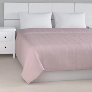 Dekoria Narzuta pikowana w pasy pastelowy róż szer.260 × dł.210 cm Amsterdam 500-704-51 - Narzuty - miniaturka - grafika 1