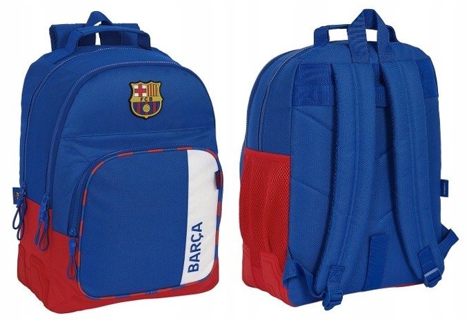 Plecak szkolny tornister dwukomorowy Fc Barcelona 42 cm oficjalna kolekcja