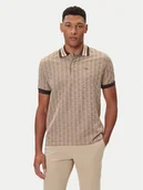 Koszulki męskie - Lacoste Polo DH1417 Beżowy Regular Fit - miniaturka - grafika 1