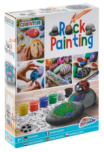 Malowanie naskalne: 3 skały + 6 farb + pędzel + oc - Przybory szkolne - miniaturka - grafika 7