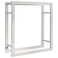 Wózki magazynowe - vidaXL Stojak na drewno opałowe, 80x28x86 cm, stal nierdzewna - miniaturka - grafika 1