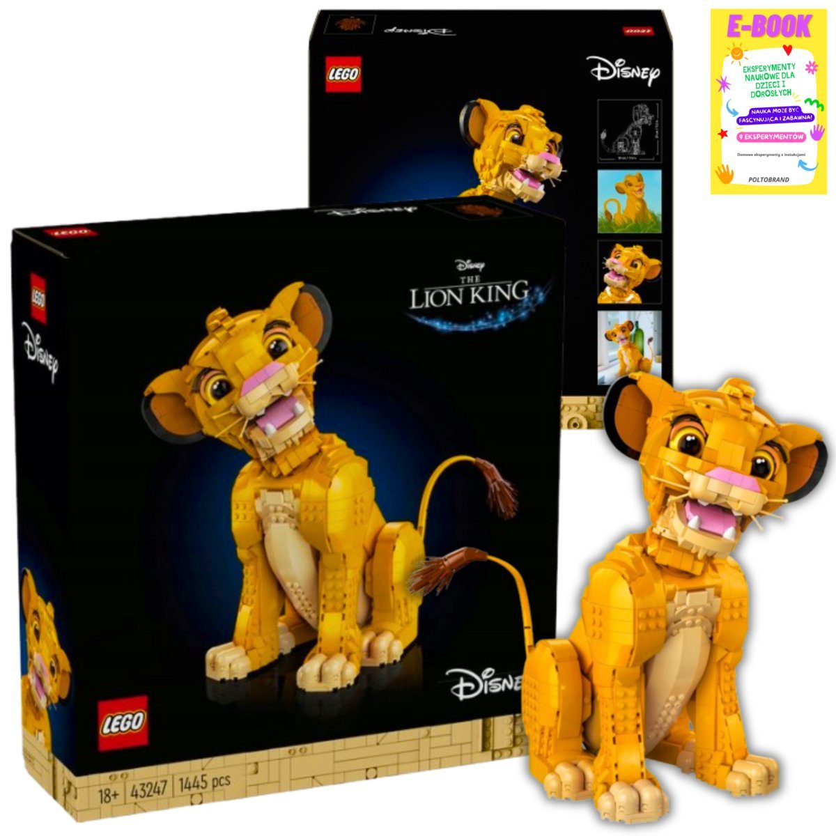 Lego Disney Prezent - Król Lew Simba Młody Lego Klocki + Ebook