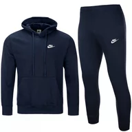 Dresy męskie - Nike granatowy komplet dresowy męski spodnie bluza CZ7857-410 S - miniaturka - grafika 1