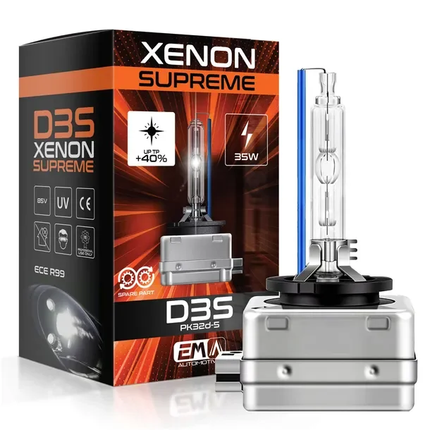 Xenon Palnik Żarnik Ksenon Żarówka EM Supreme D3S 4300K 35W 42V HOMOLOGACJA