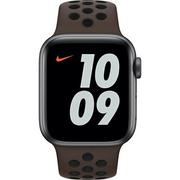 Paski - Pasek Apple Watch MJ6J3AM/A 38/40/41mm Nike Sport Brand brązowo-czarny/ironstone-black - miniaturka - grafika 1
